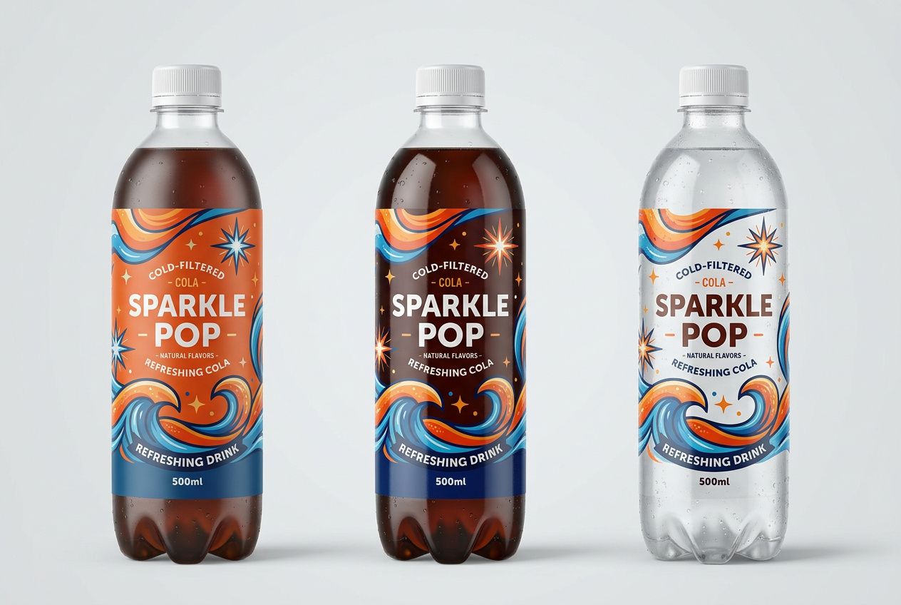 Soda Bottle Shrink Sleeve Labels
