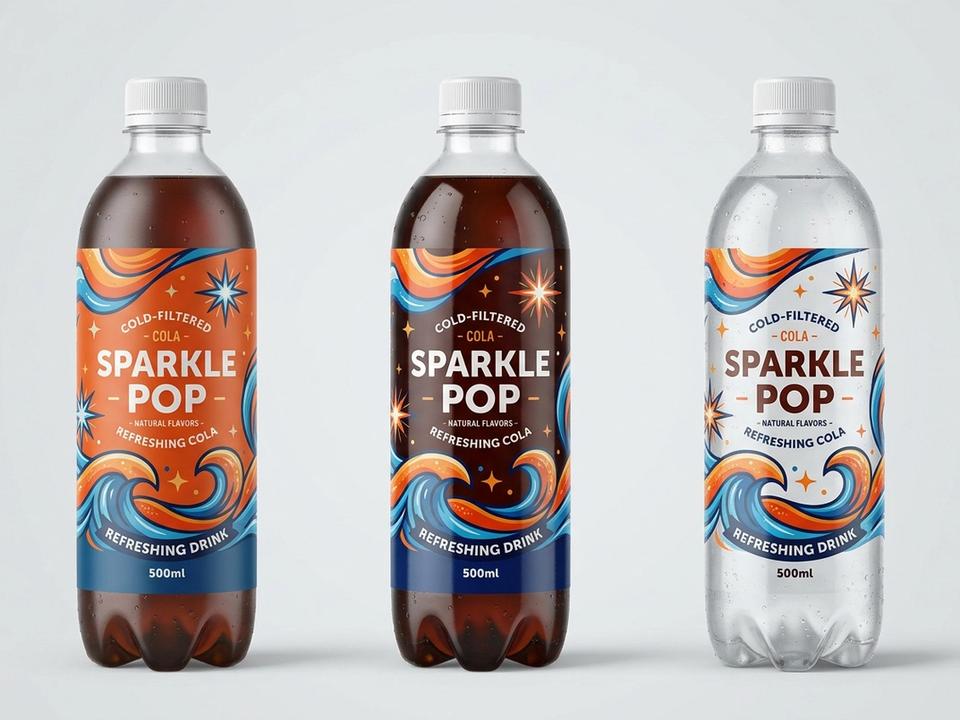 Soda Bottle Shrink Sleeve Labels