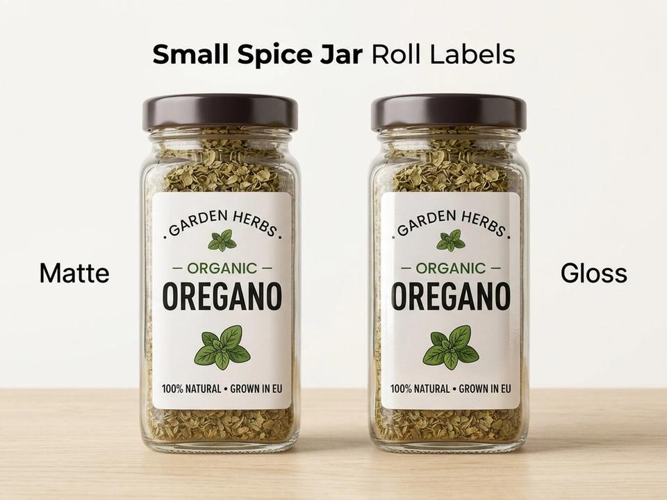 Small Spice Jar Roll Labels