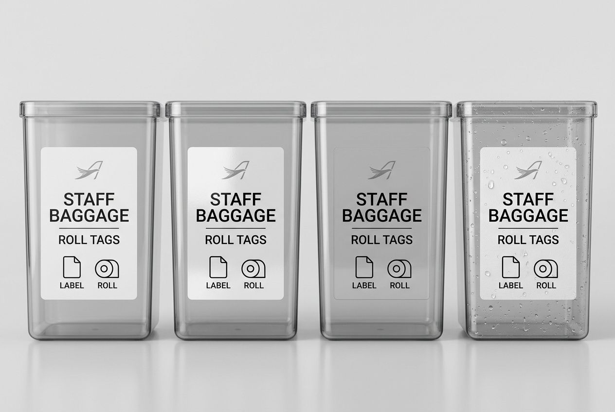 Staff Baggage Roll Tags