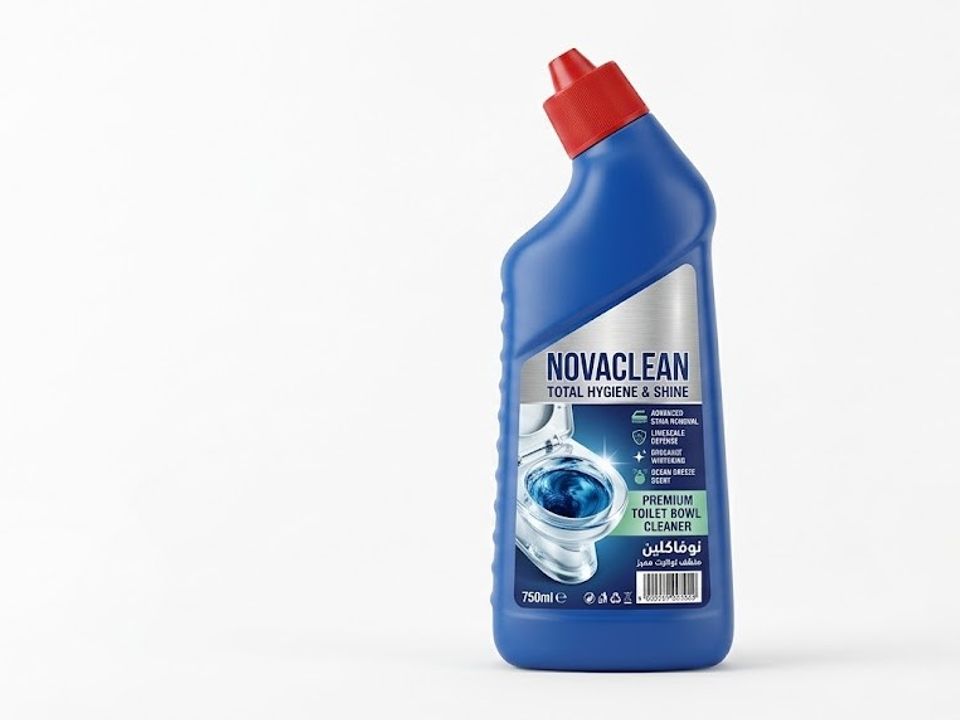 Toilet bowl cleaner label