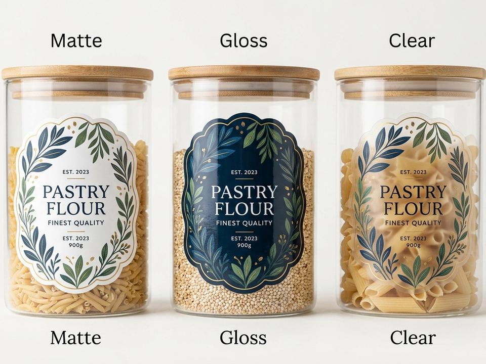 Storage Container Die-Cut Labels