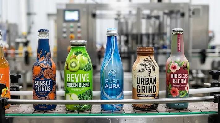 Beverage bottle labels