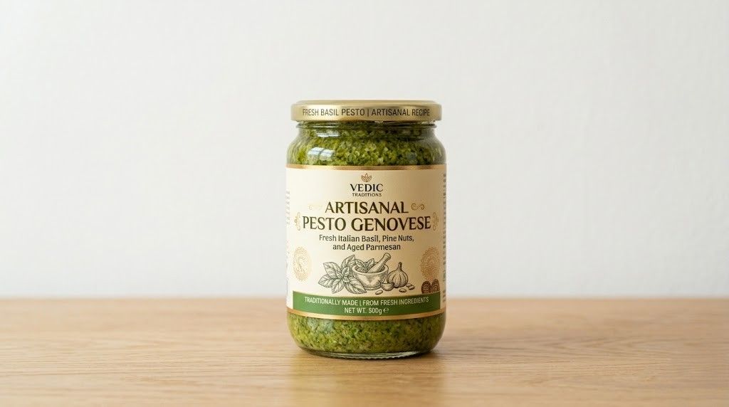 Pesto jar label