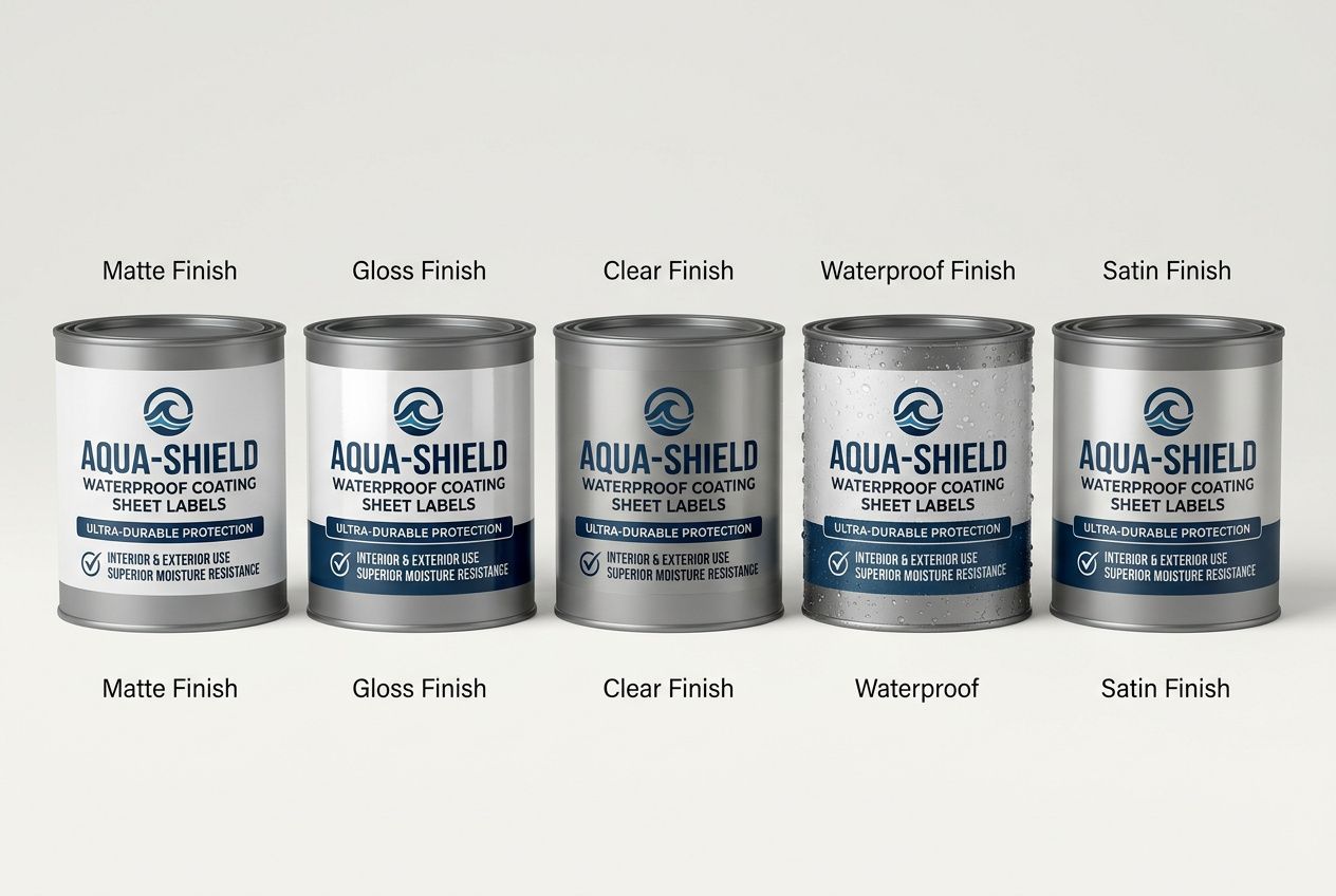 Waterproofing Coating Sheet Labels
