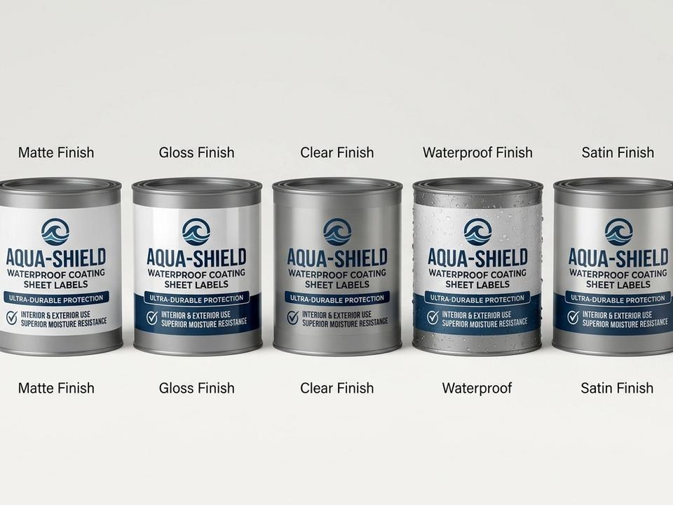 Waterproofing Coating Sheet Labels