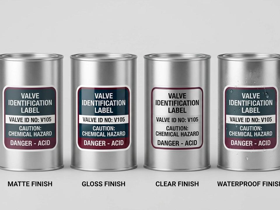 Valve Identification Die-Cut Labels