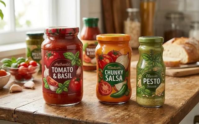 Food jars and sauces