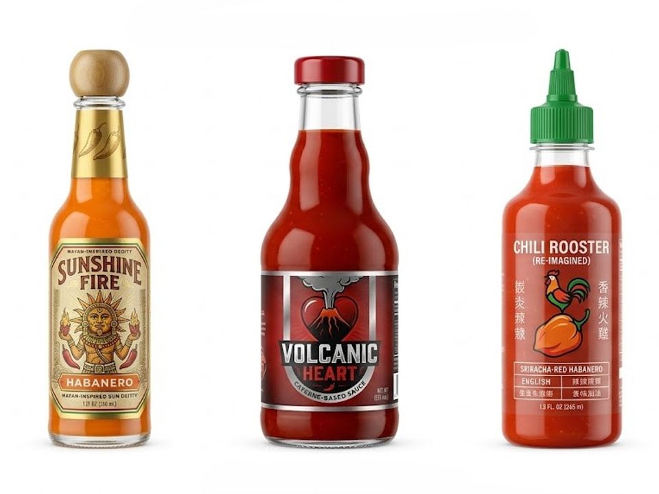 Hot sauce label