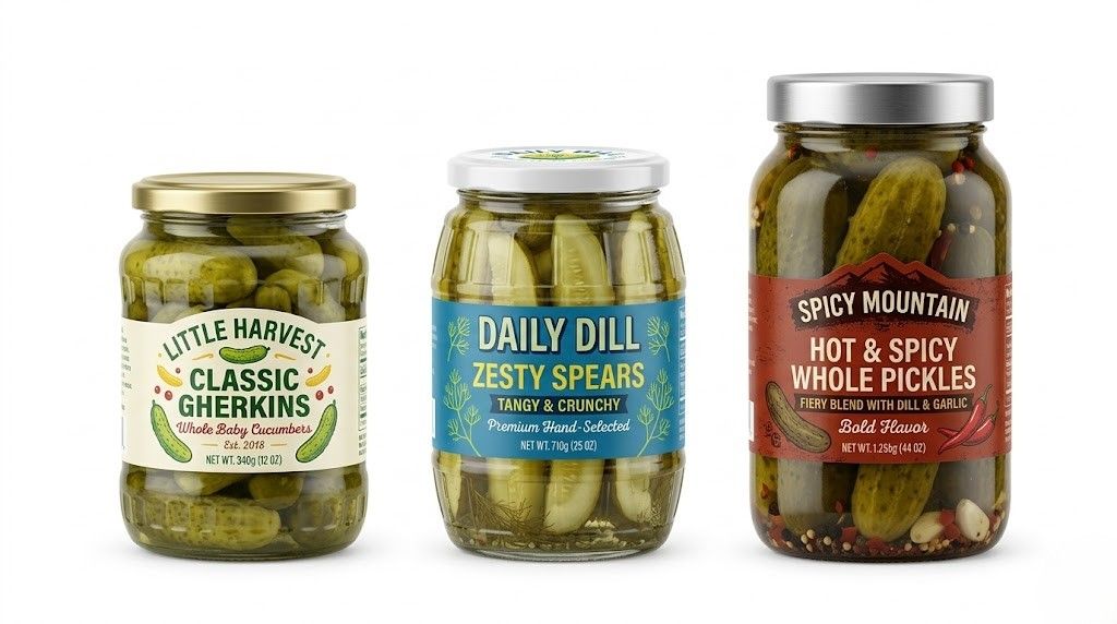 Pickle jar label