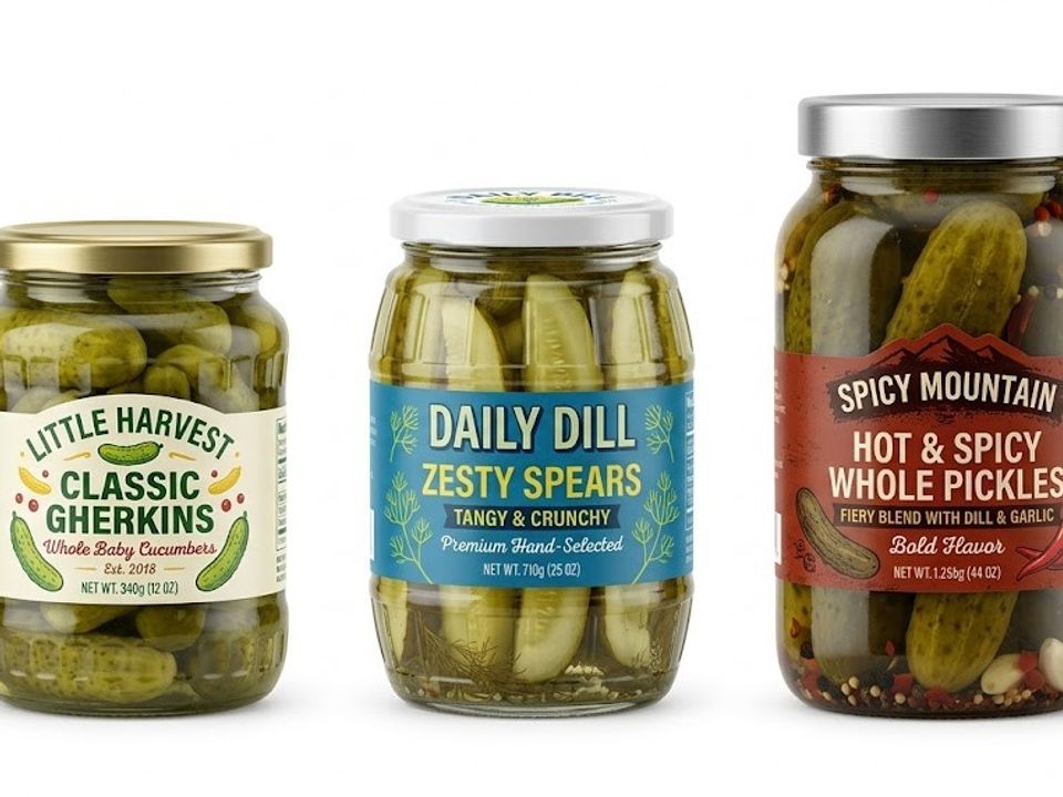 Pickle jar label