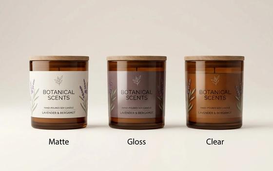 Wrap-Around Candle Roll Labels