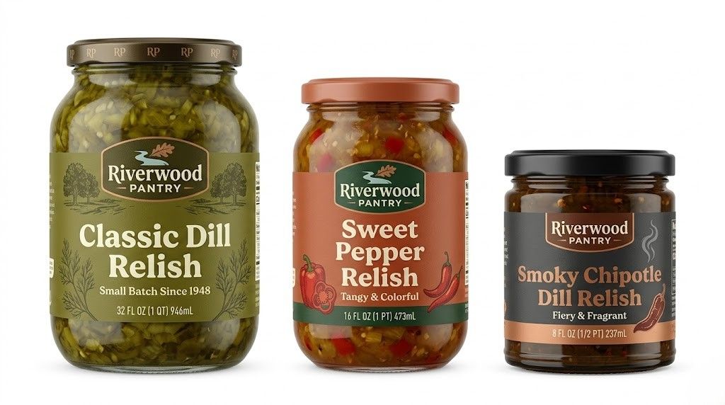 Relish jar label