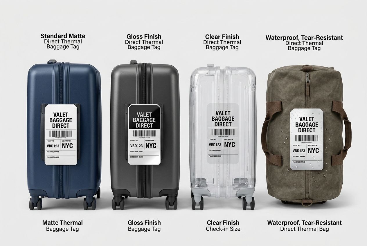 Valet Baggage Direct Thermal Tags