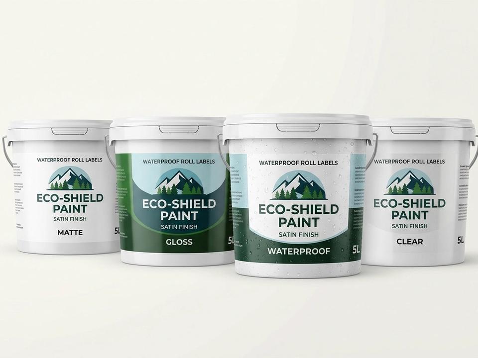 Waterproof Paint Roll Labels