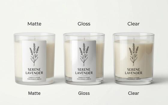 Vertical Candle Die-Cut Labels