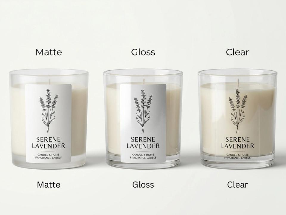 Vertical Candle Die-Cut Labels