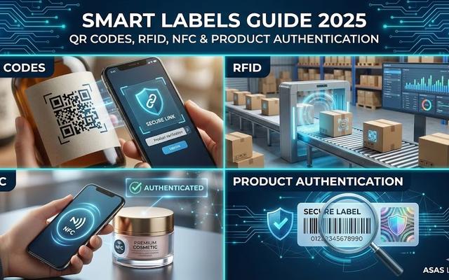 Smart Labels Guide: QR Codes, RFID, NFC & Product Authentication 2025