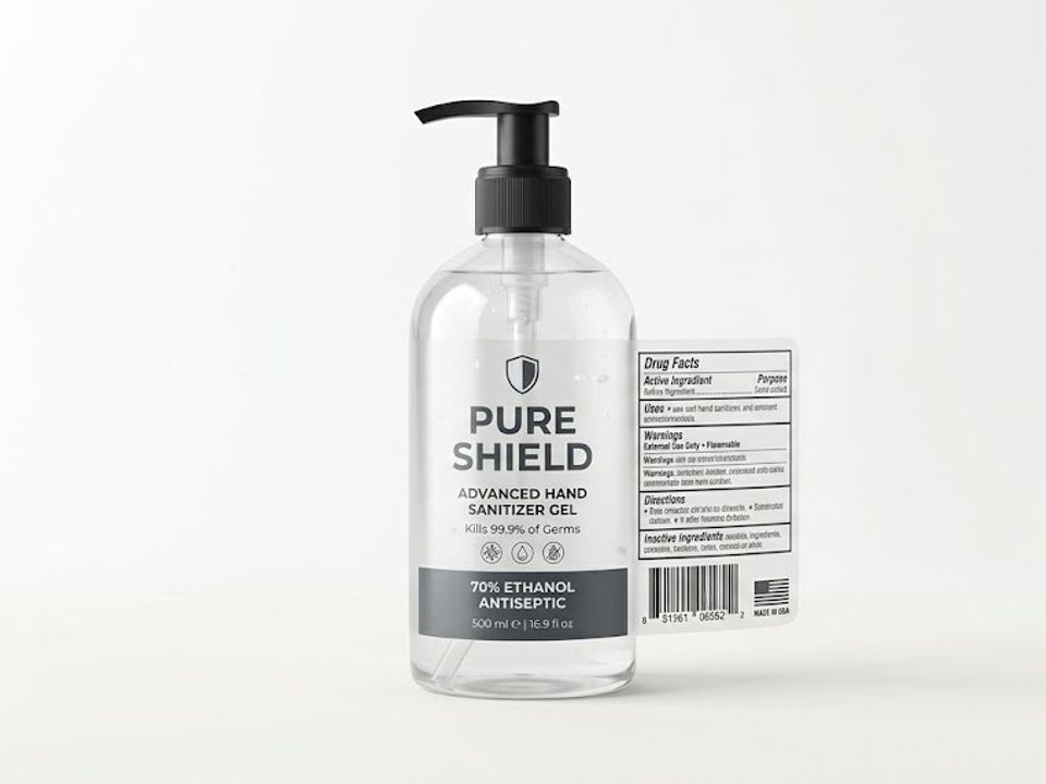 Hand sanitizer labels