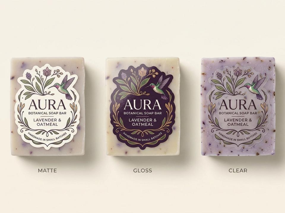 Soap Bar Die-Cut Labels