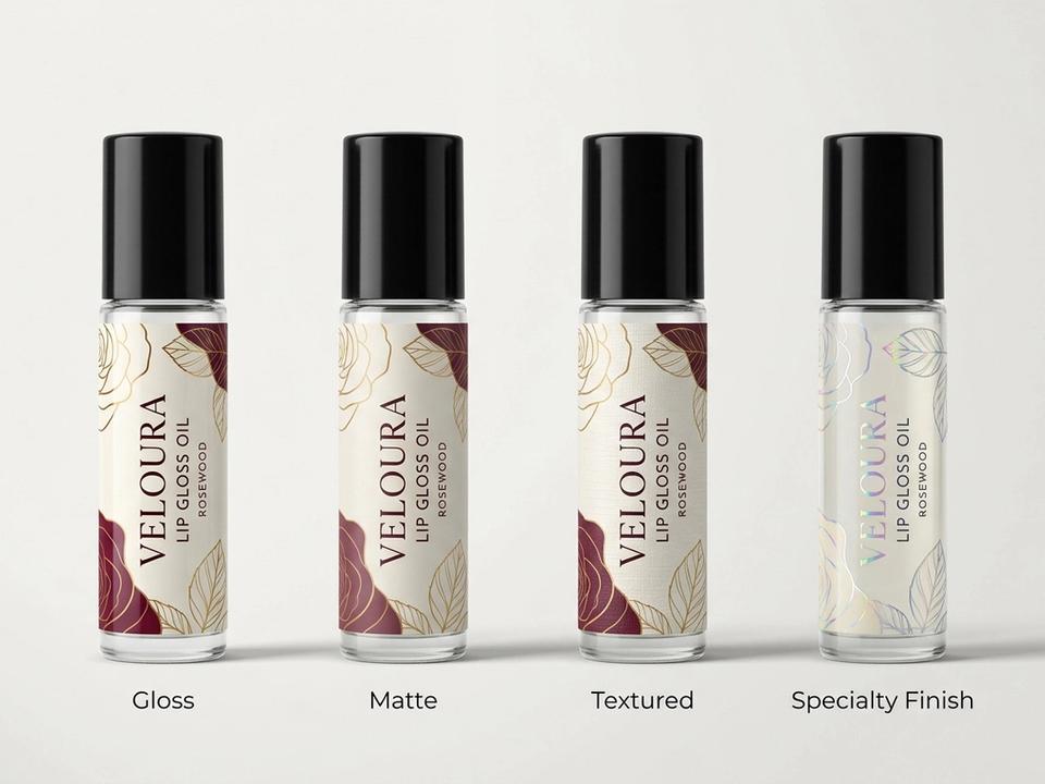 Vinyl Lip Gloss Roll Labels