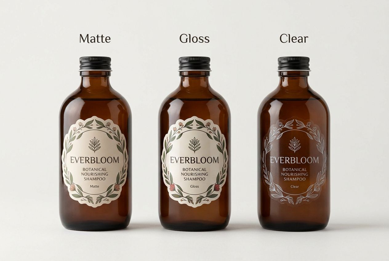 Shampoo Die-Cut Labels