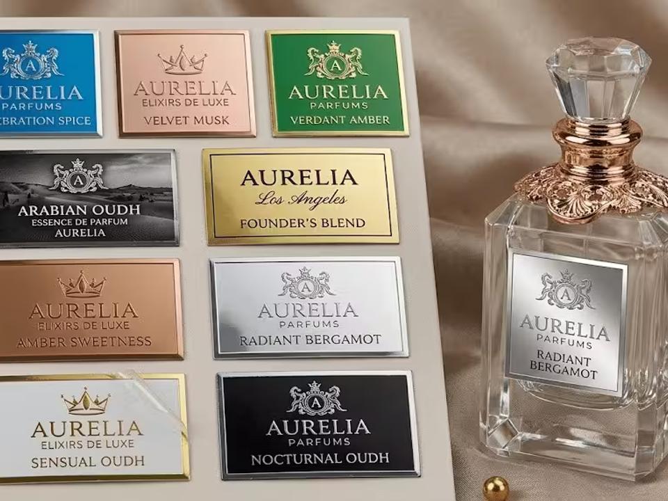 Luxury Foil & Embossed Perfume Labels