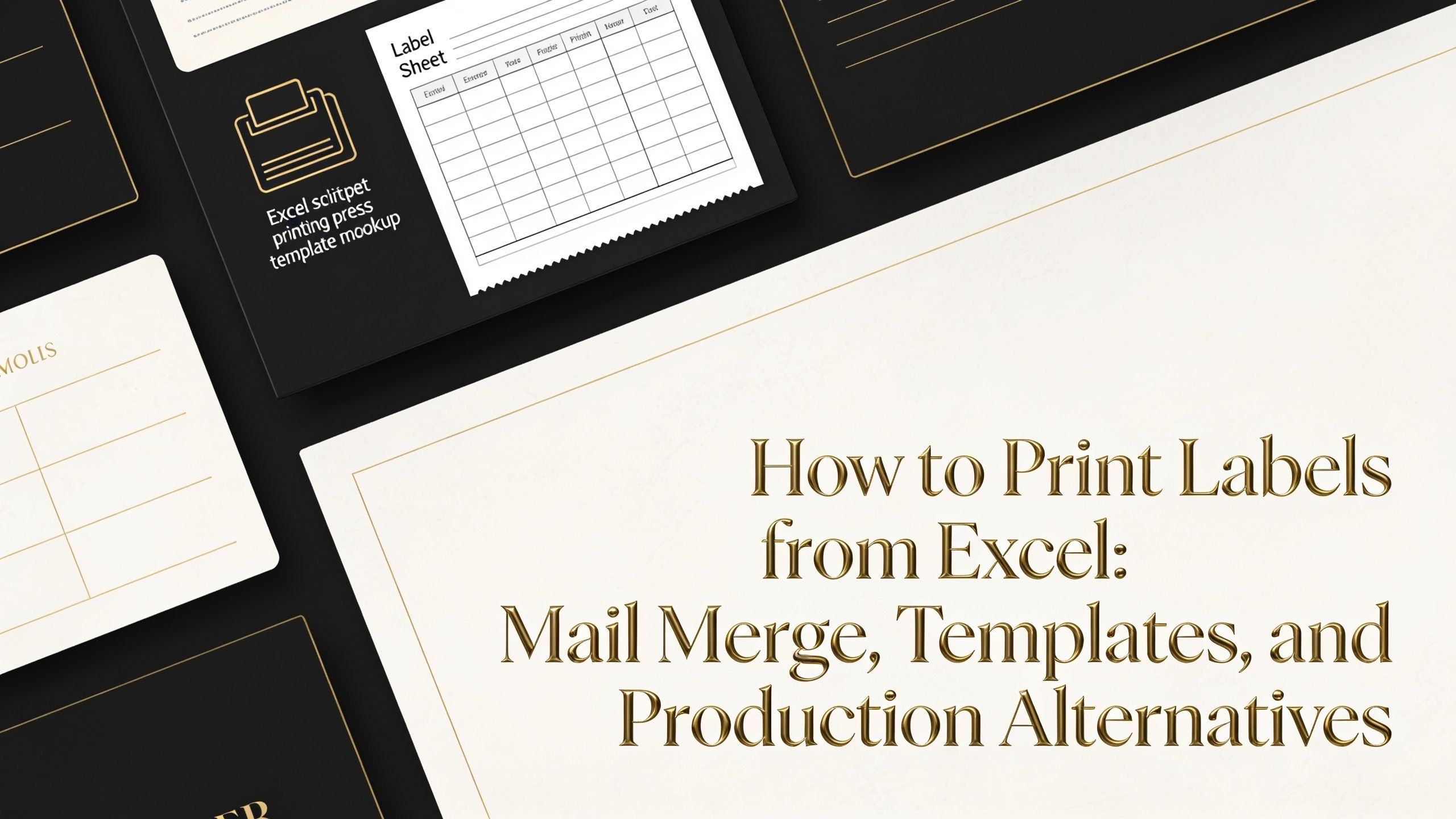 How to Print Labels from Excel: Mail Merge and Alternatives