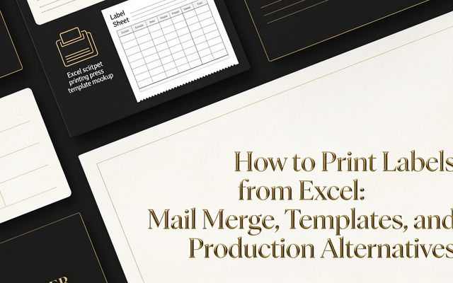How to Print Labels from Excel: Mail Merge and Alternatives