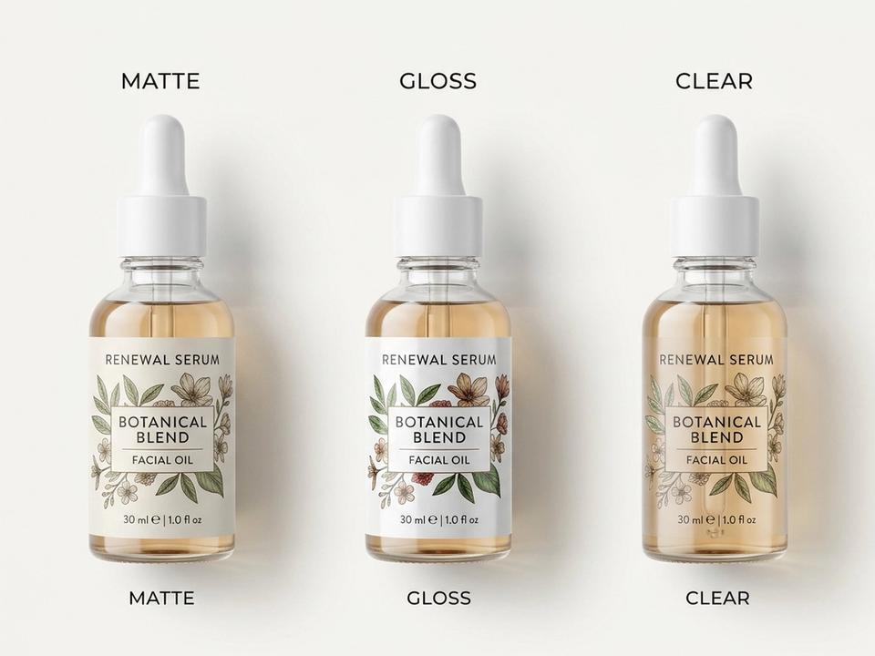 Skincare Product Roll Labels