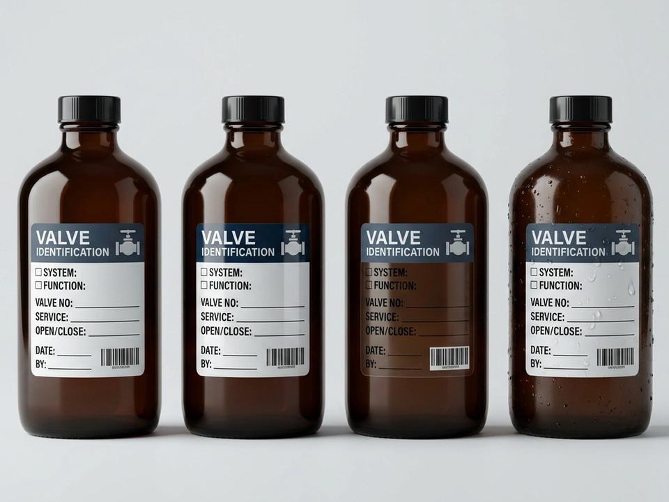 Valve Identification Roll Labels