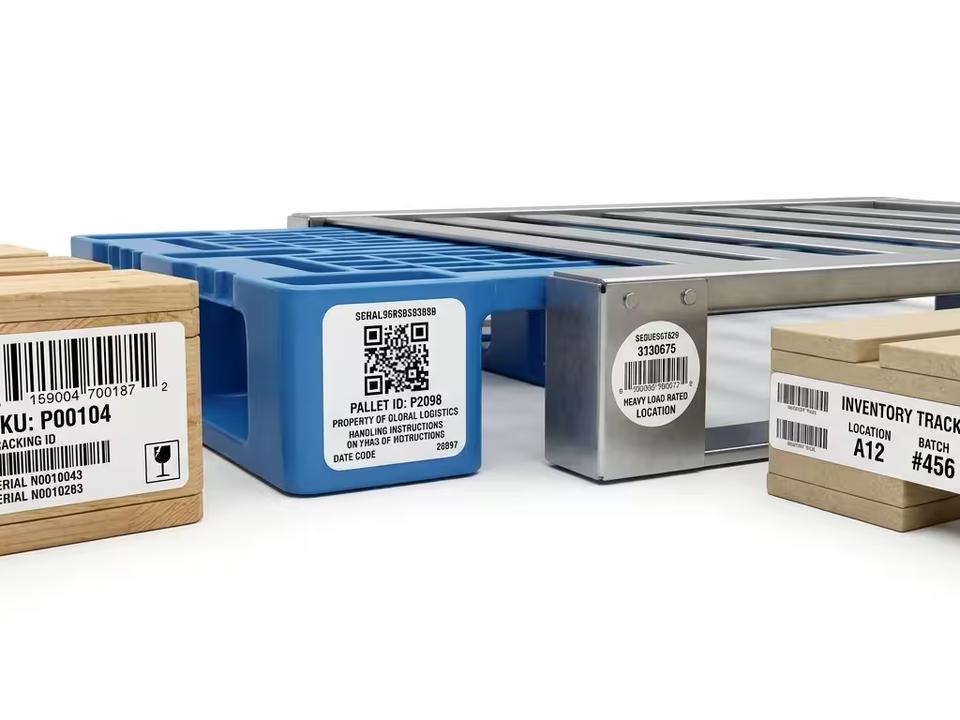 Polyethylene Barcode Tracking Labels for Pallets