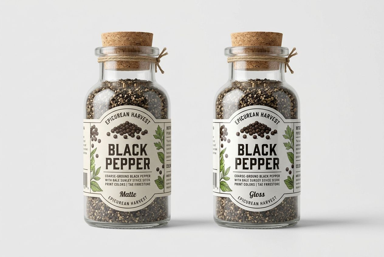Spice Bottle Die-Cut Labels