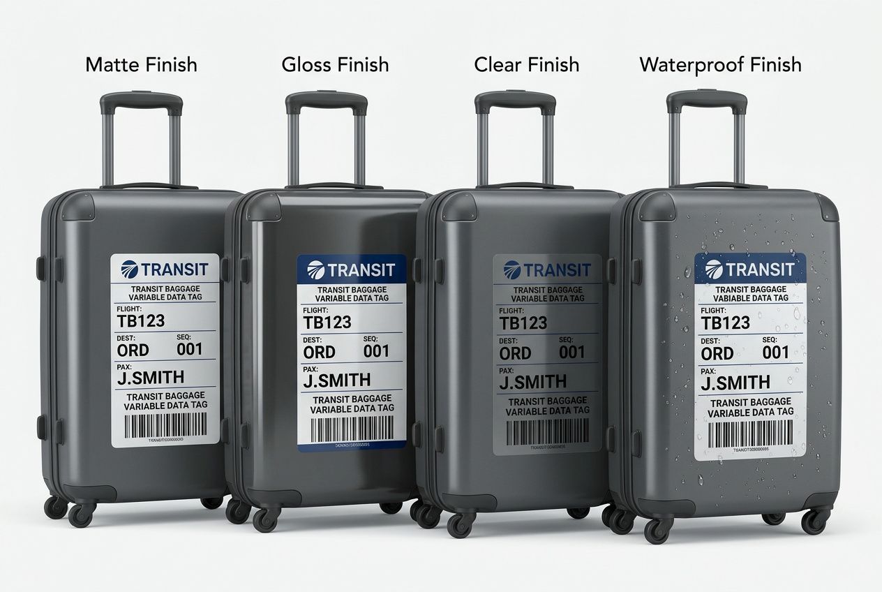 Transit Baggage Variable Data Tags