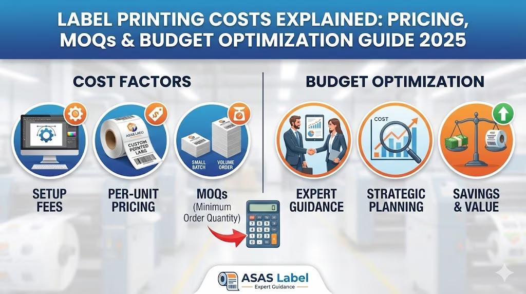 Label Printing Costs Explained: Pricing, MOQs & Budget Optimization Guide 2025