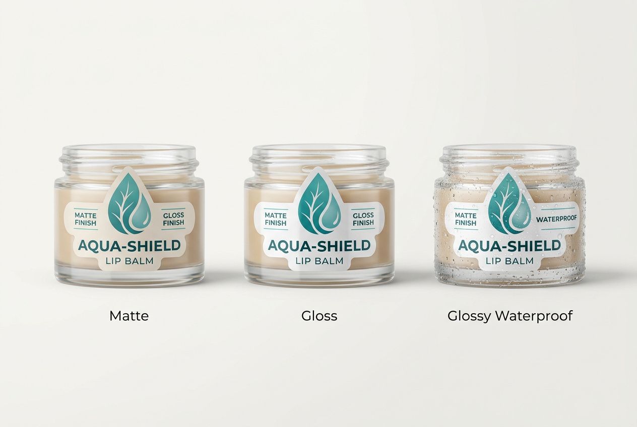 Waterproof Lip Balm Die-Cut Labels