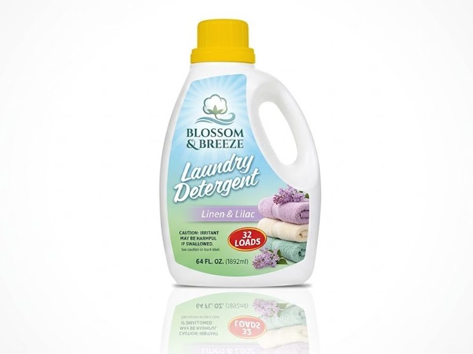 Laundry detergent label