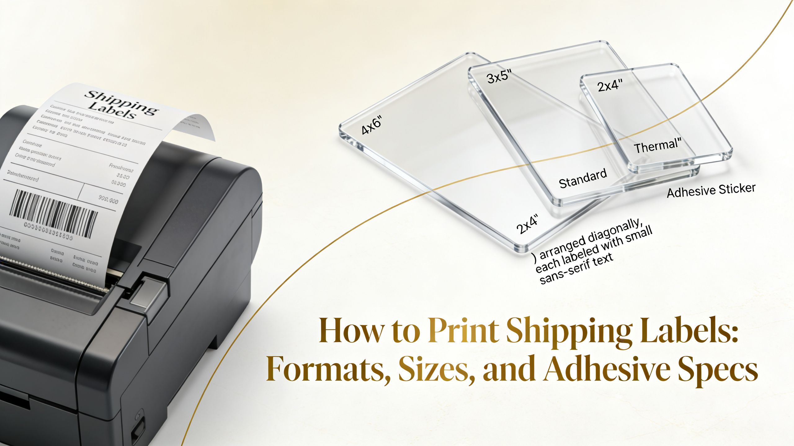 How to Print Shipping Labels: Formats, Sizes, Adhesives