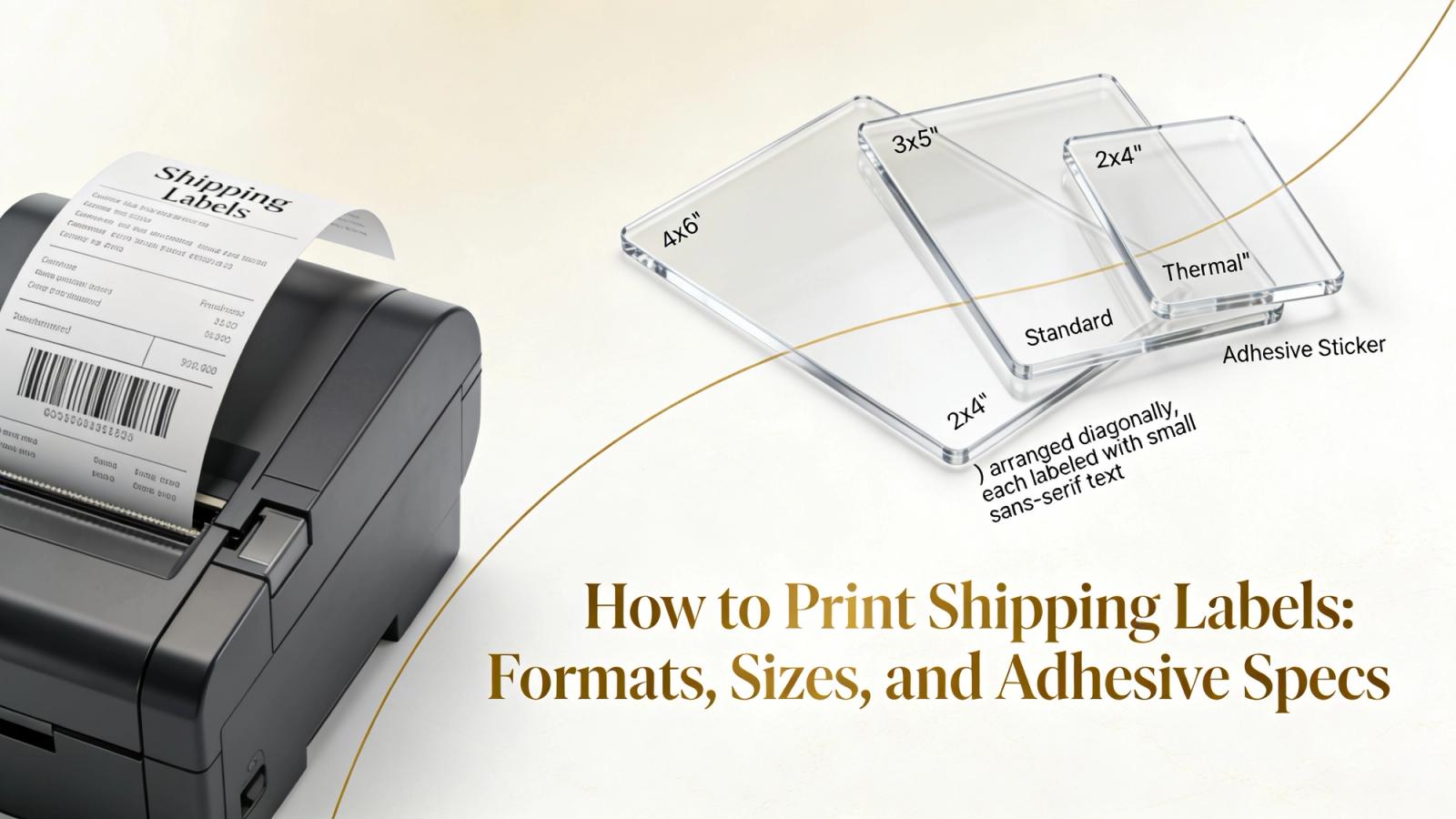 How to Print Shipping Labels: Formats, Sizes, Adhesives