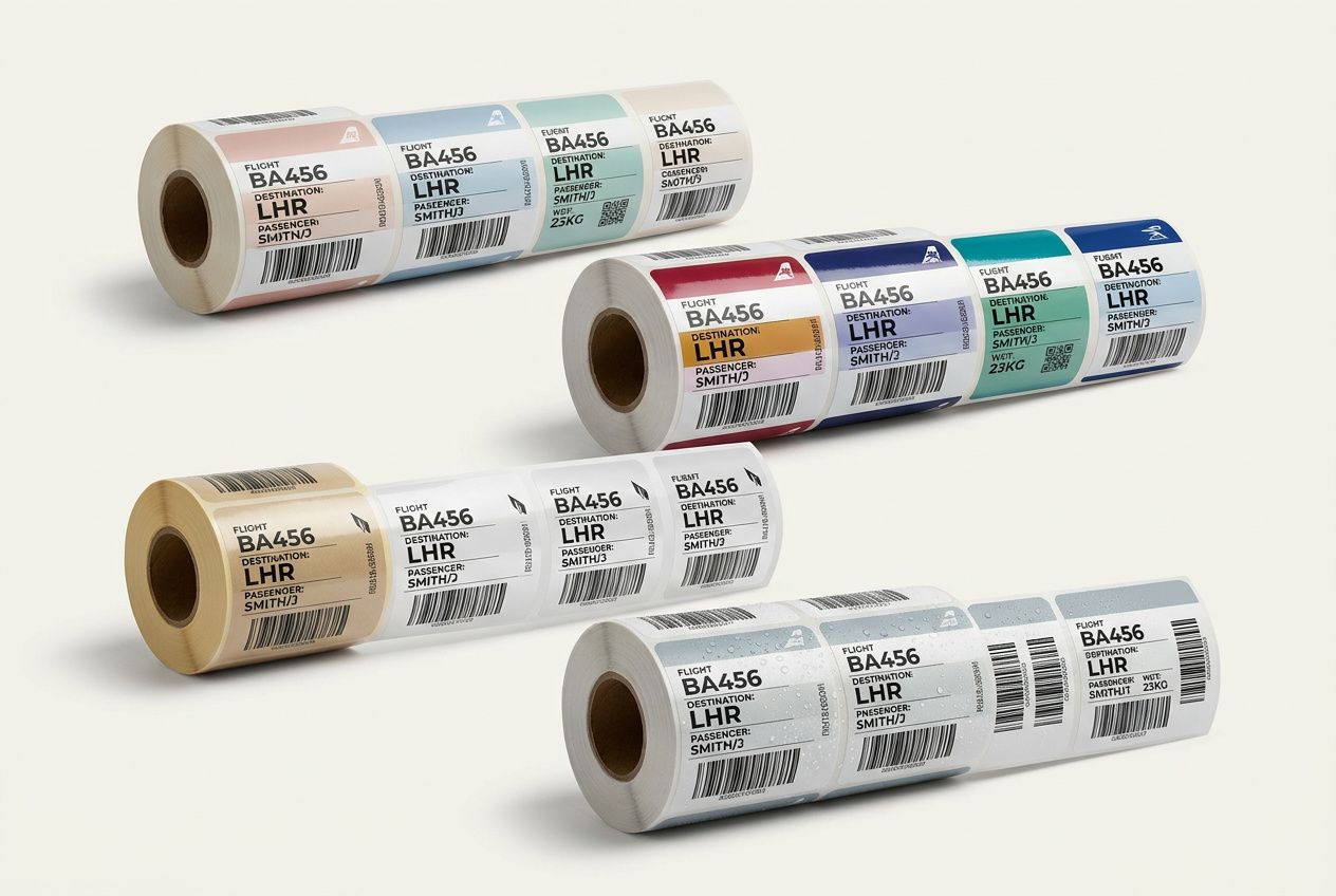Thermal Transfer Baggage Variable Data Tags