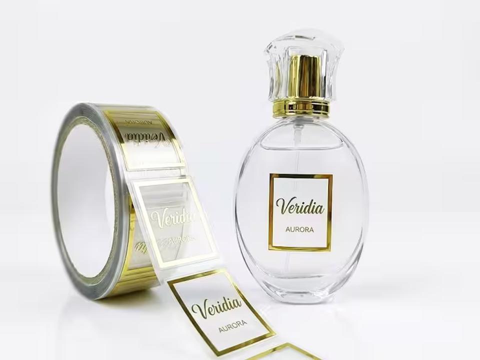 Clear Perfume Bottle Labels