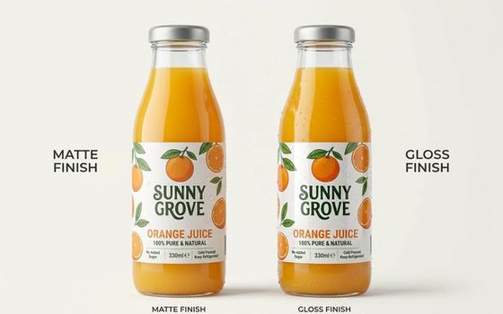 Waterproof Juice Bottle Roll Labels