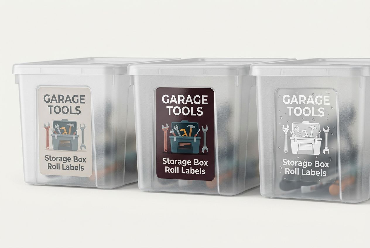 Storage Box Roll Labels