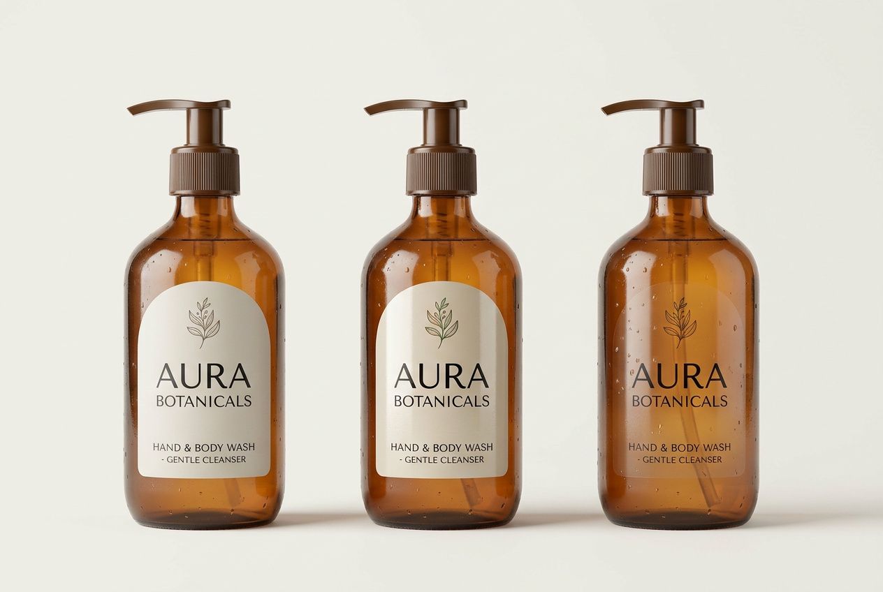 Soap Bottle Die-Cut Labels