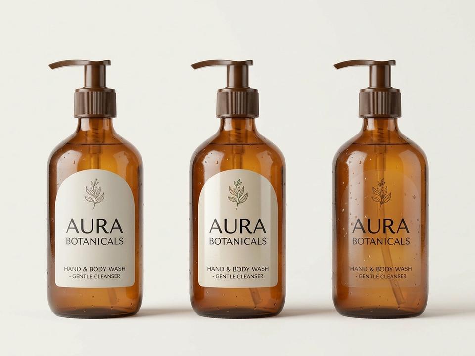 Soap Bottle Die-Cut Labels