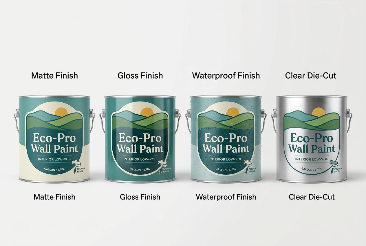 Wall Paint Die-Cut Labels