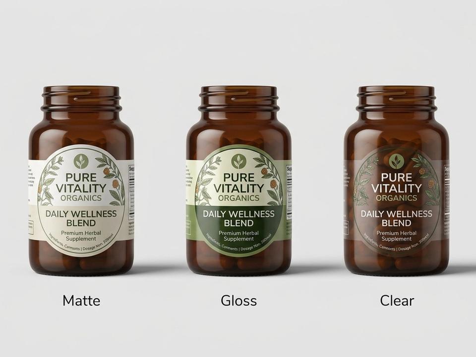 Wellness Product Die-Cut Labels