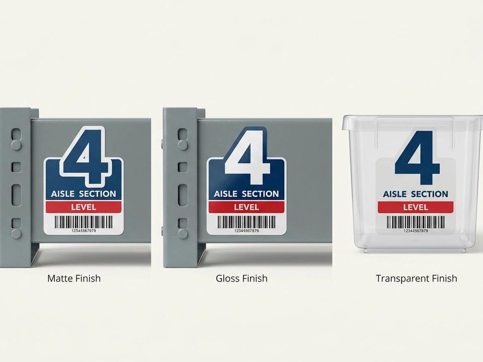 Warehouse Rack Die-Cut Labels