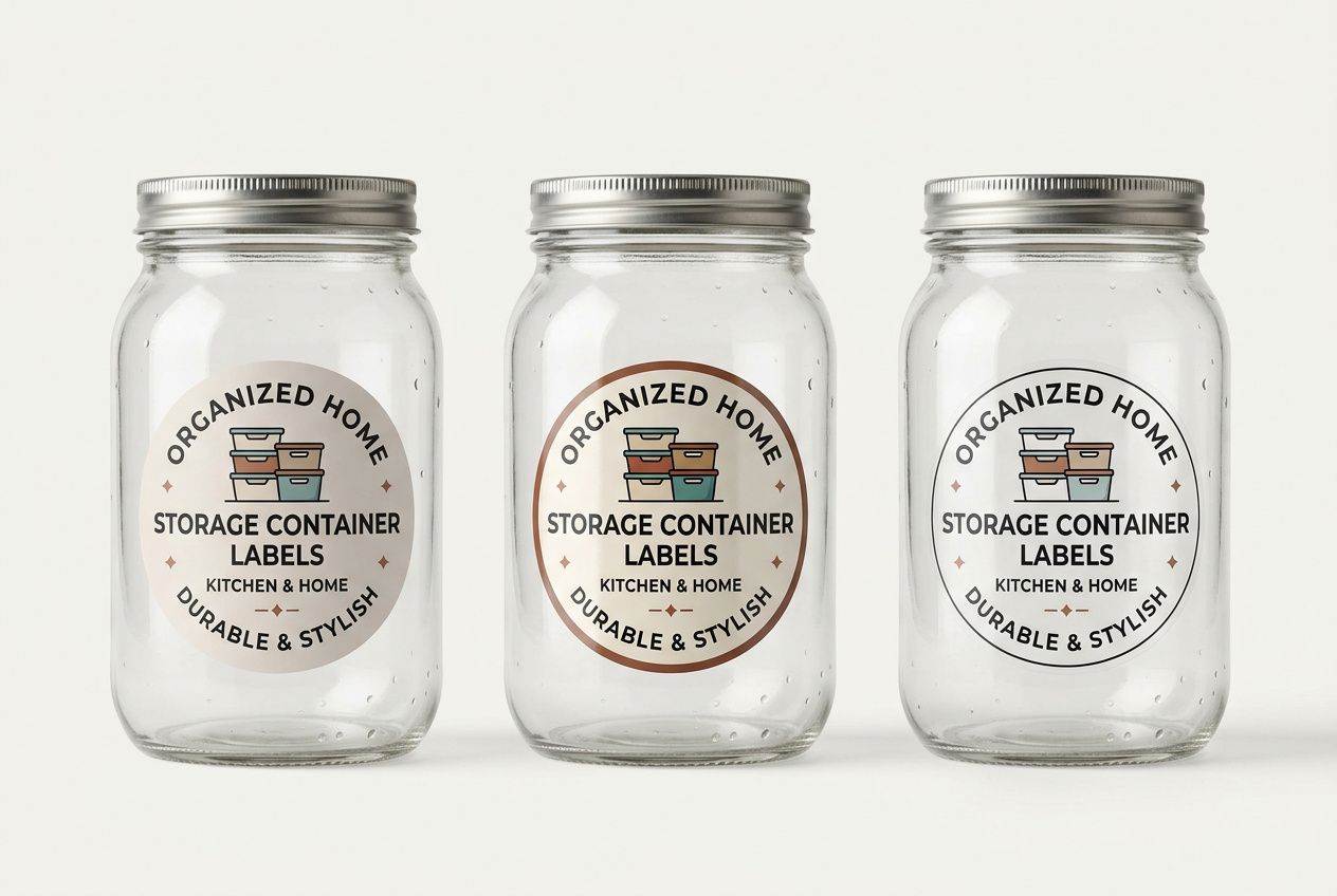 Storage Container Roll Labels