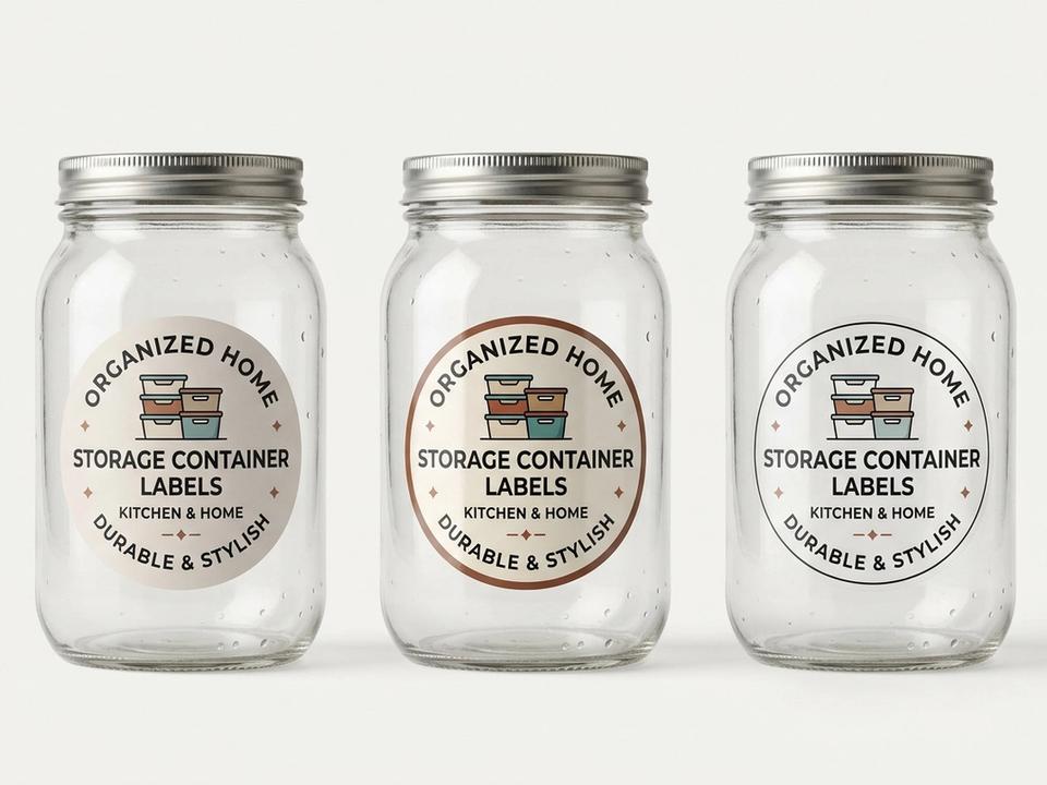 Storage Container Roll Labels